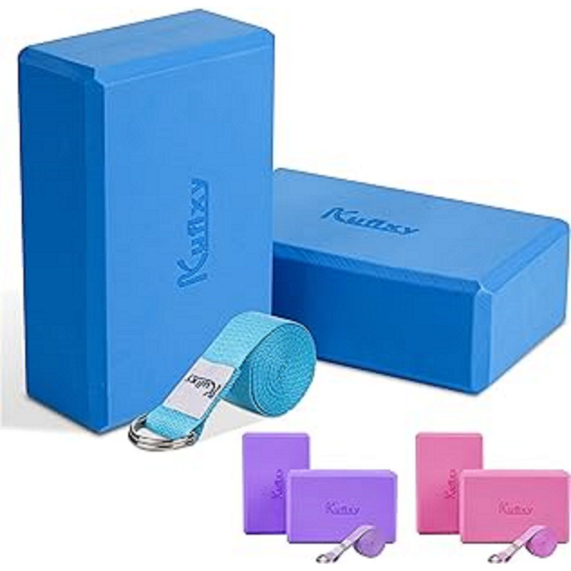 Kuxify Blue Yoga Blocks, Currently priced at £10.99